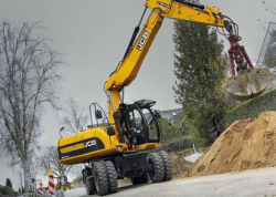 Фото экскаватора с грейфером JCB 160 фото